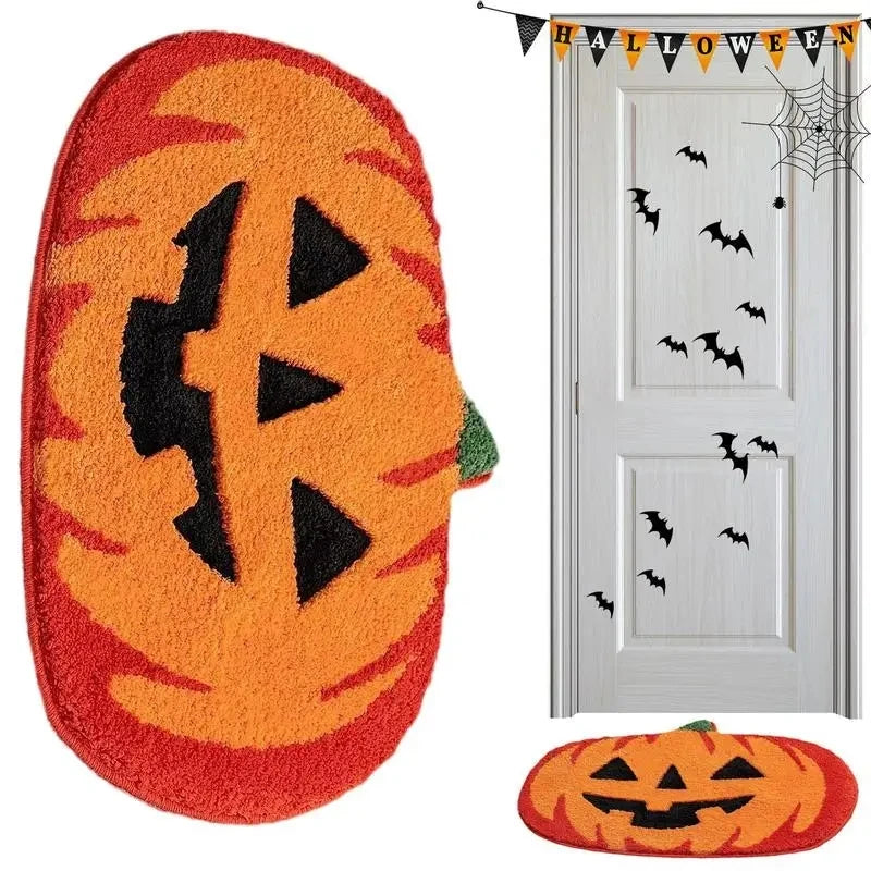 Halloween Pumpkins floor door mat