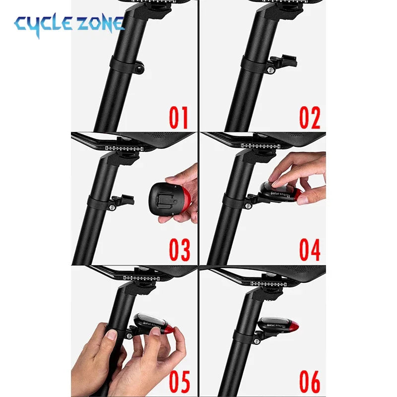 Solar Bicycle Night Riding Safety Lamp