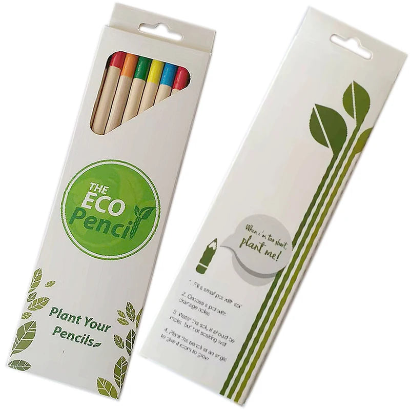 Plantable Wooden Pencils – With Flower, Herb & Vegetable Seeds