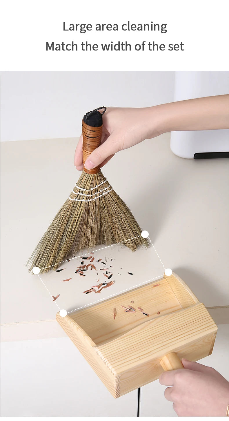 Mini Desktop Broom & Dustpan Set