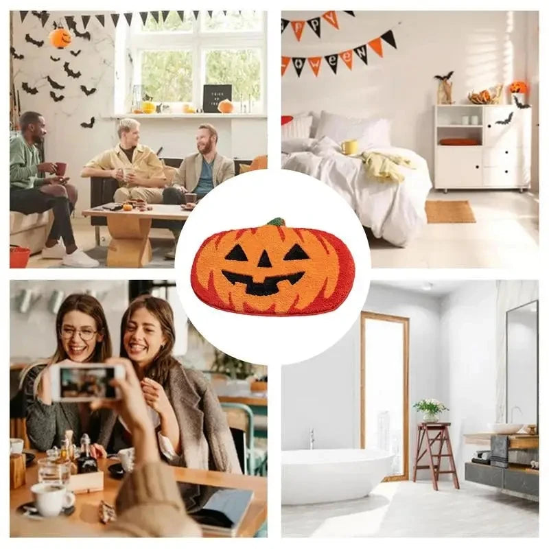 Halloween Pumpkins floor door mat
