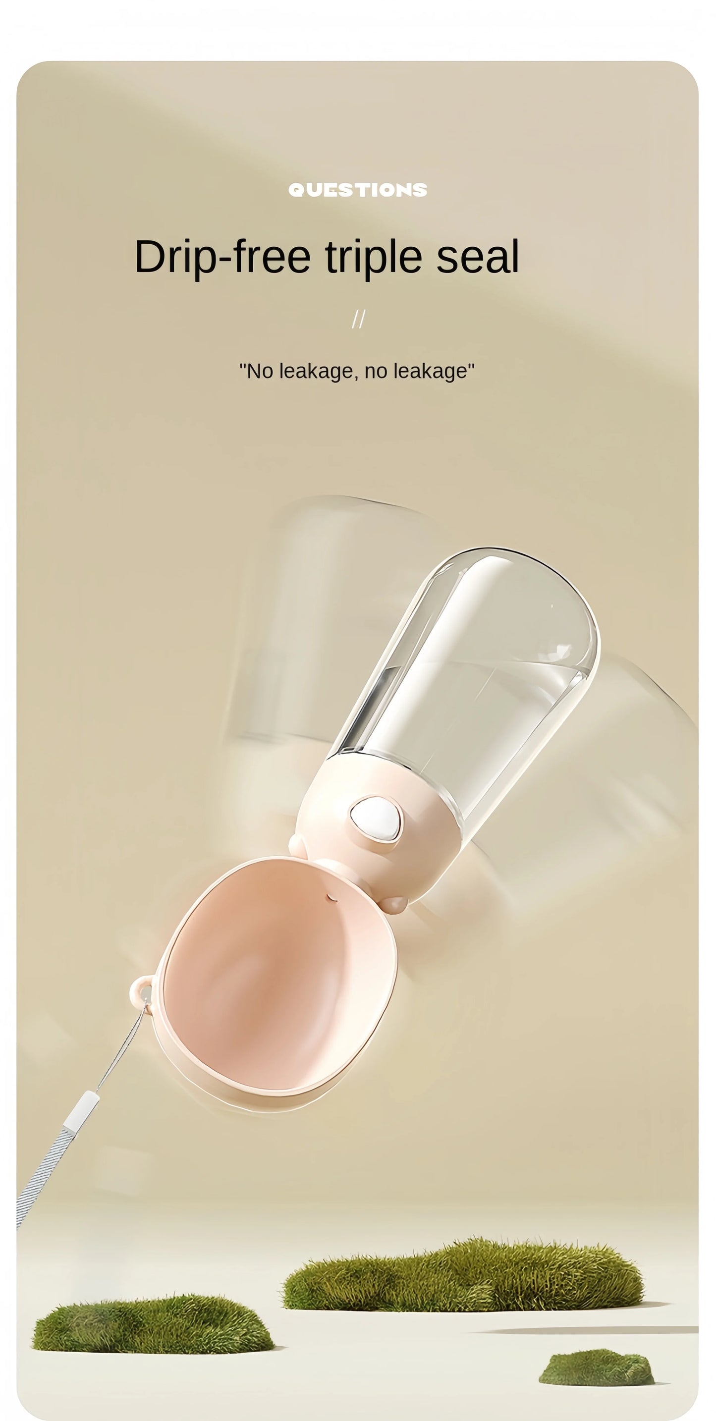 Portable Pet Water & Food Bottle – Hydration on the Go