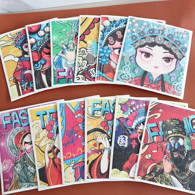 Germany Cotton Pulp Cellulose Sponge Kitchen Cloth