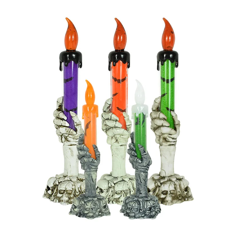 Halloween LED Skeleton &amp; Ghost Hand Candle
