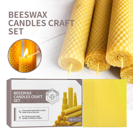 Handmade Beeswax Taper Candles – Craft Set