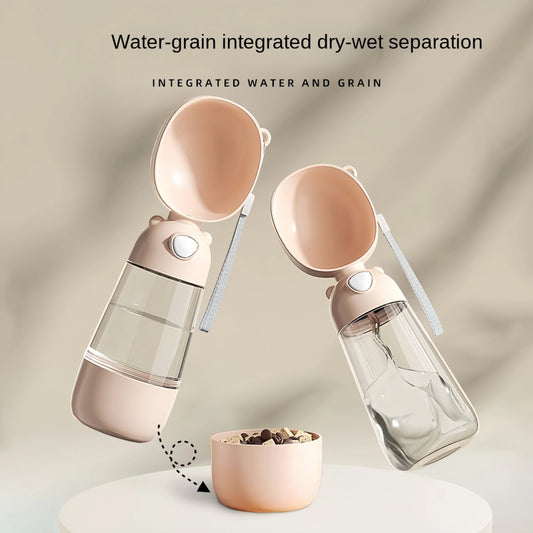 Portable Pet Water & Food Bottle – Hydration on the Go