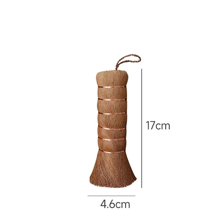 Natural Household Cleaning Broom, Coconut Palm, Silk Cup, Tea Set Brush, Tea Table Cleaning Brush, 1 Piece