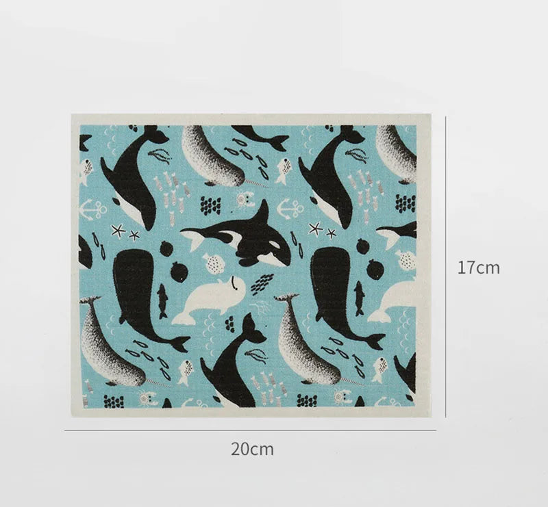 Germany Cotton Pulp Cellulose Sponge Kitchen Cloth