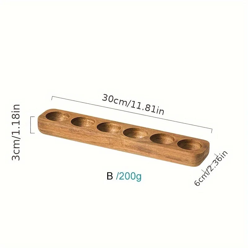 Modern Wooden Egg Storage Box - Multi-Compartment Kitchen Organizer