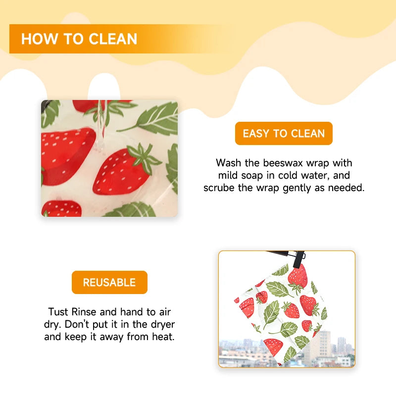 Reusable Beeswax Wraps