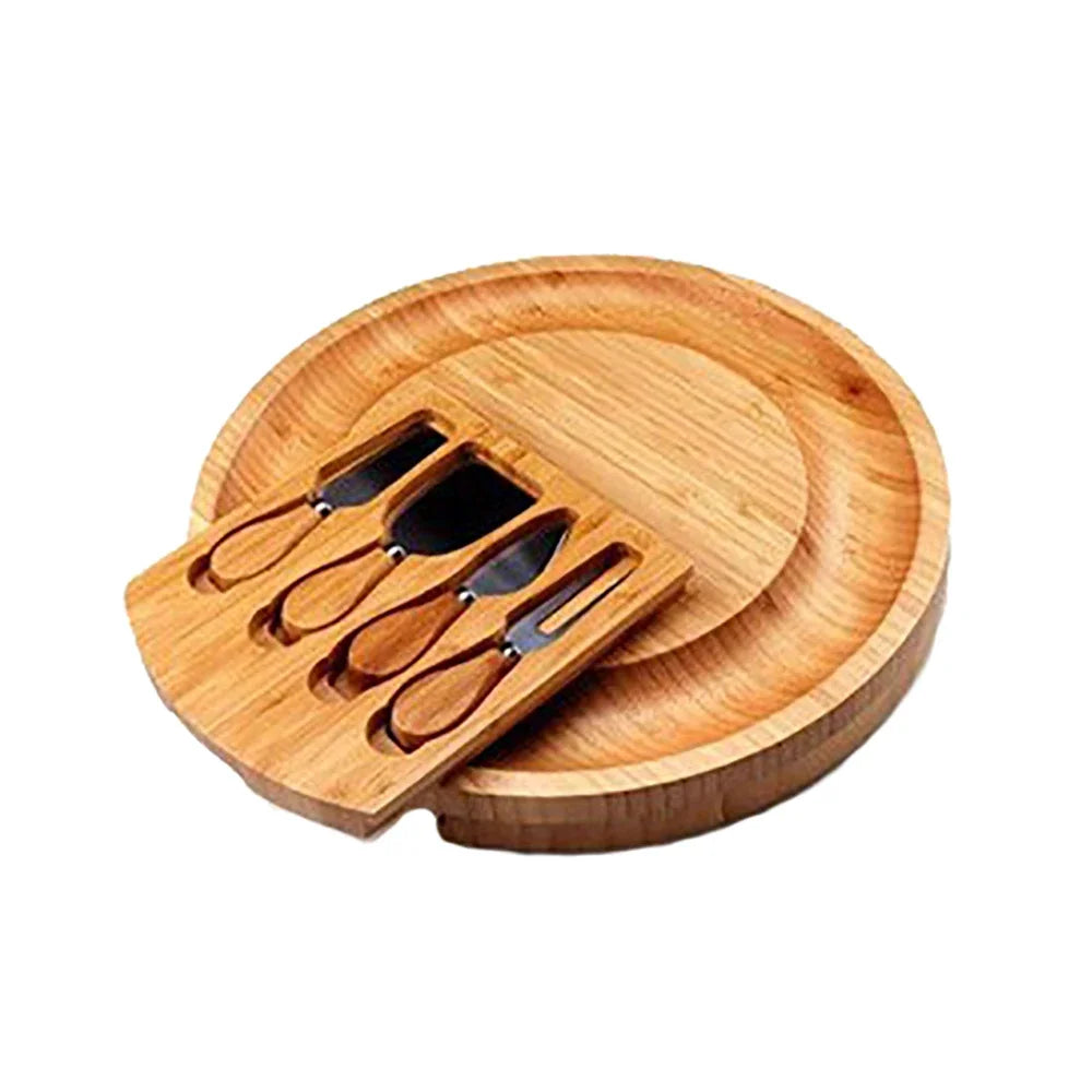 Bamboo Cheese Board Set with Knife
