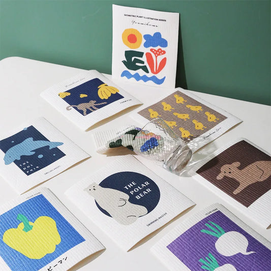 Germany Cotton Pulp Cellulose Sponge Kitchen Cloth