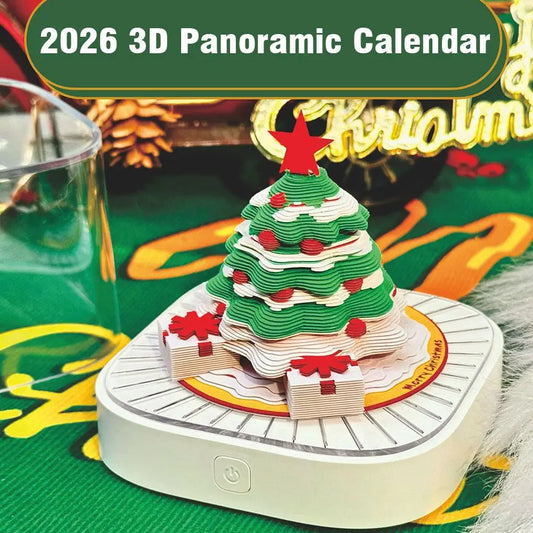 🎄 3D Christmas Tree House Calendar with Light – Creative Desk Décor & Gift Idea (2026 Edition)