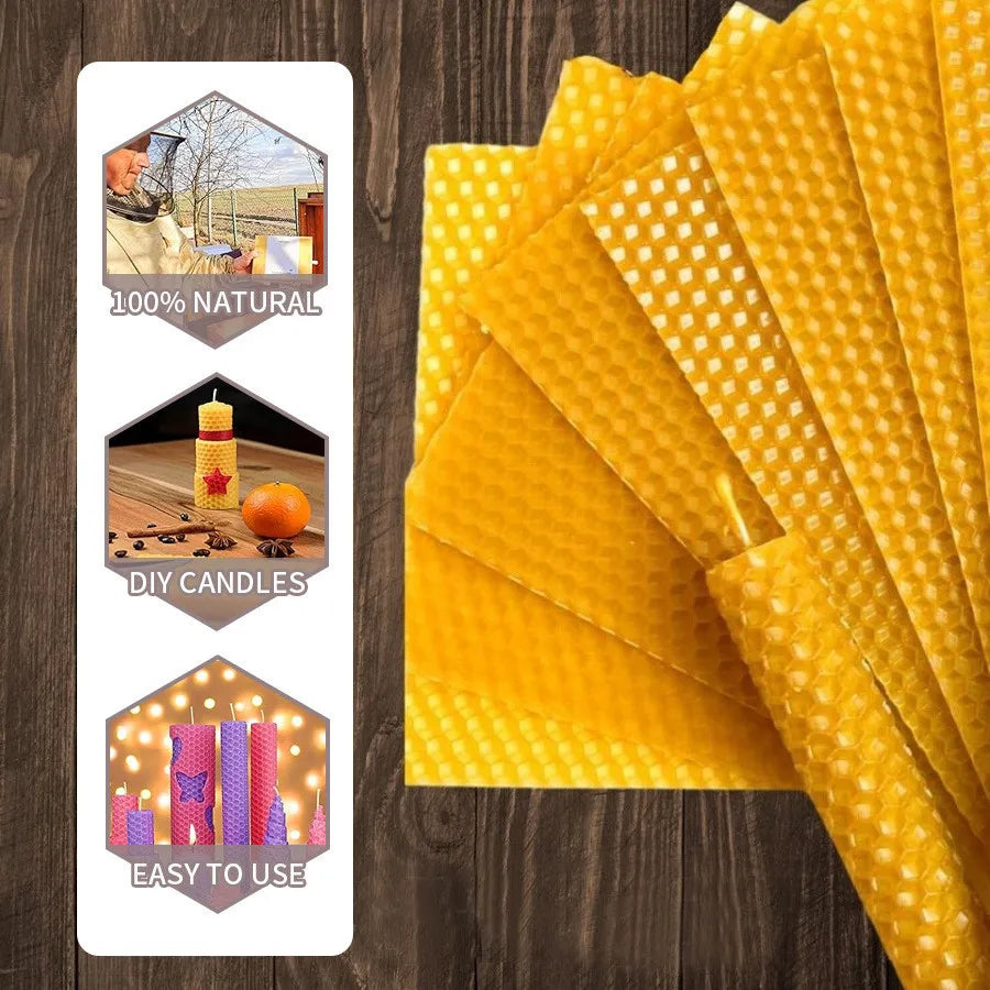 Handmade Beeswax Taper Candles – Craft Set