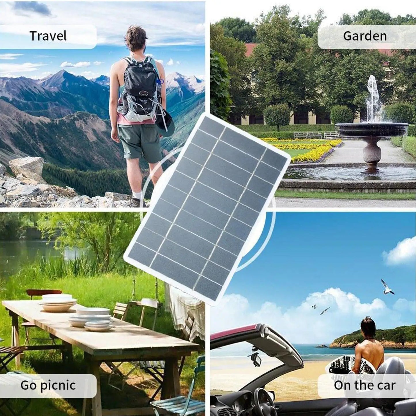 Solar Panel USB Charger – Portable & Eco-Friendly Power Source