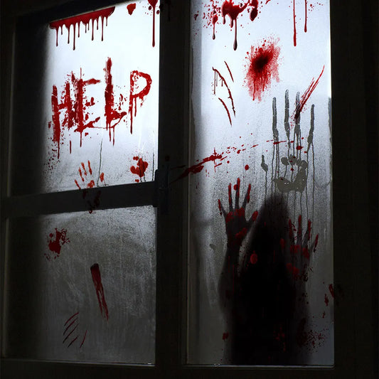 Halloween Scary Stickers Decorations  Door Window