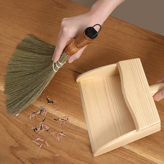 Mini Desktop Broom & Dustpan Set