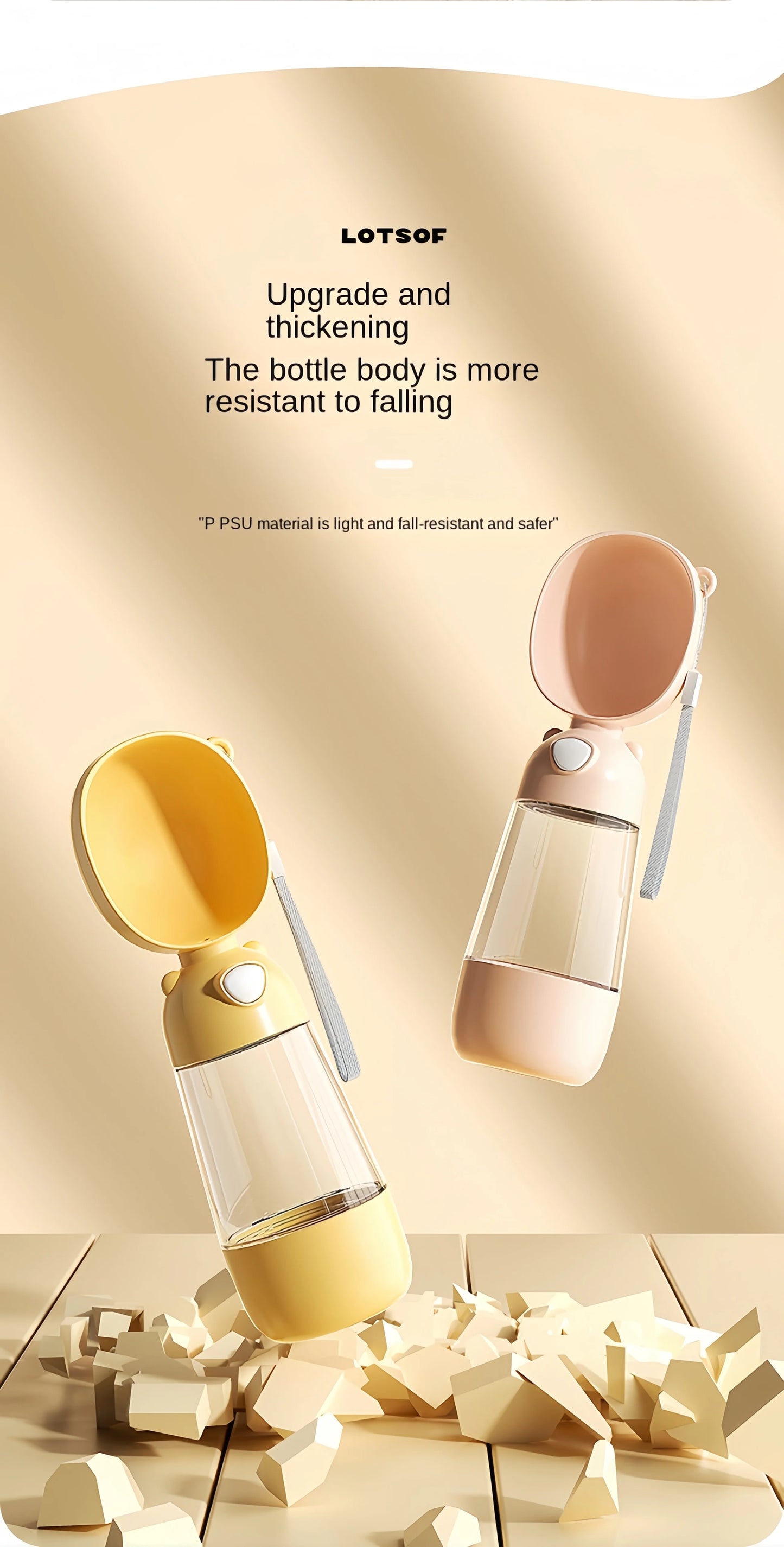 Portable Pet Water & Food Bottle – Hydration on the Go