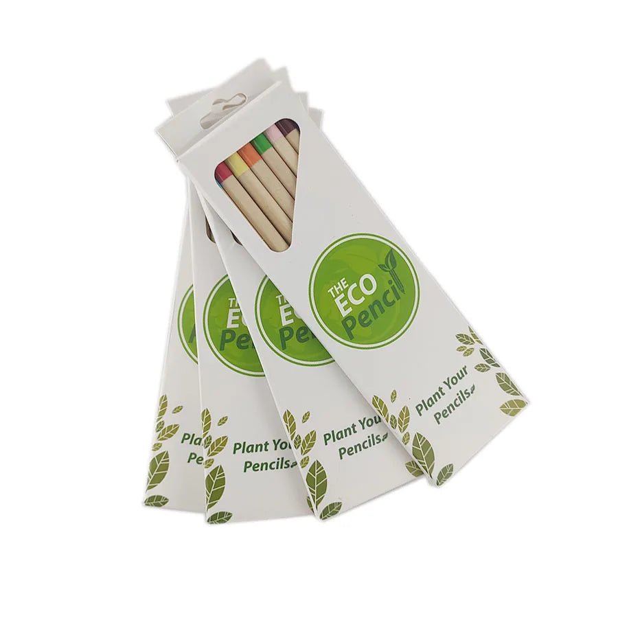 Plantable Wooden Pencils – With Flower, Herb & Vegetable Seeds