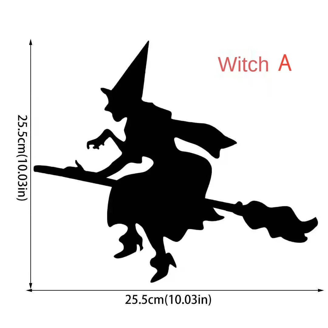 Halloween Scary Witch Door Window Decoration Sticker