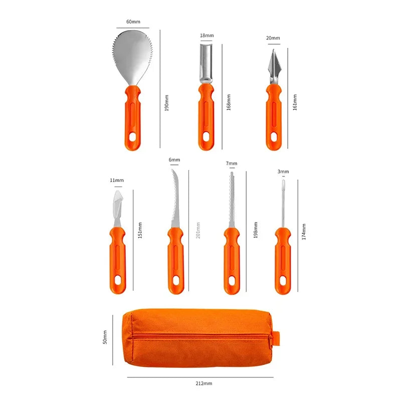 Halloween Pumpkin Carving Tool Set – 7pcs