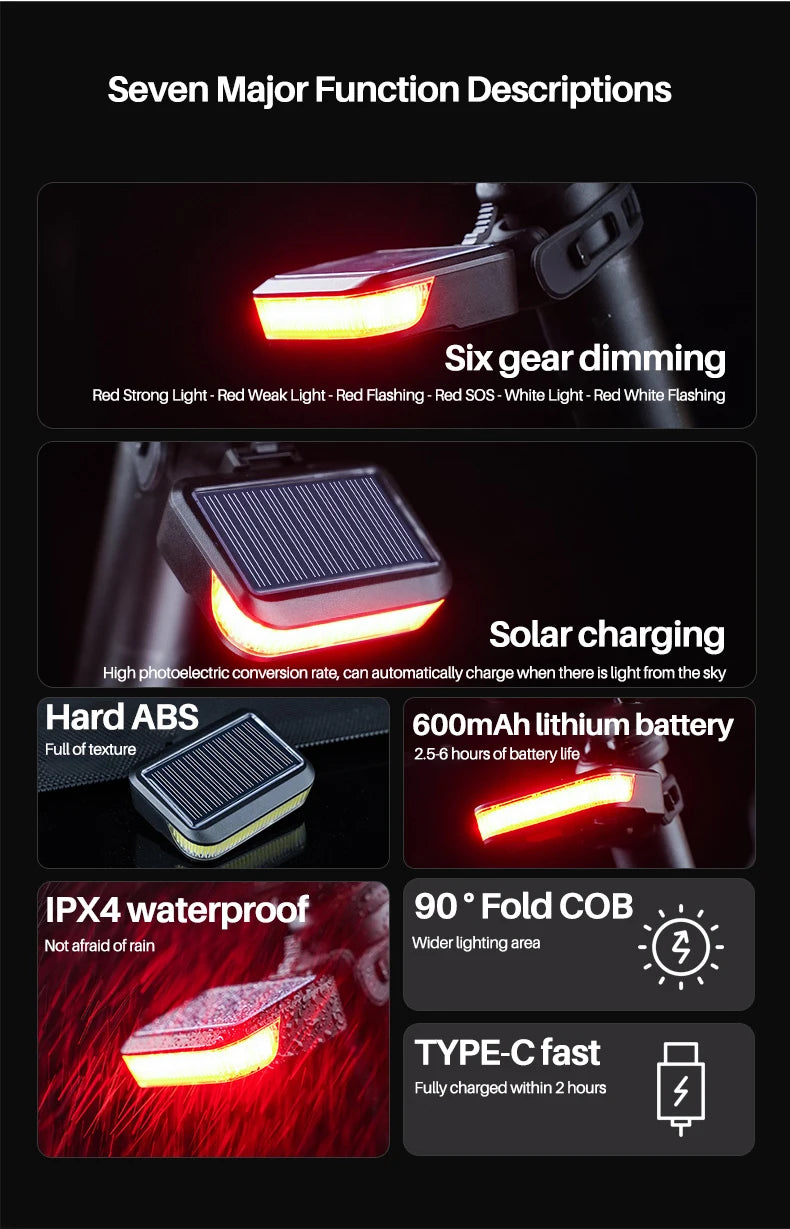 Waterproof Bicycle Taillight