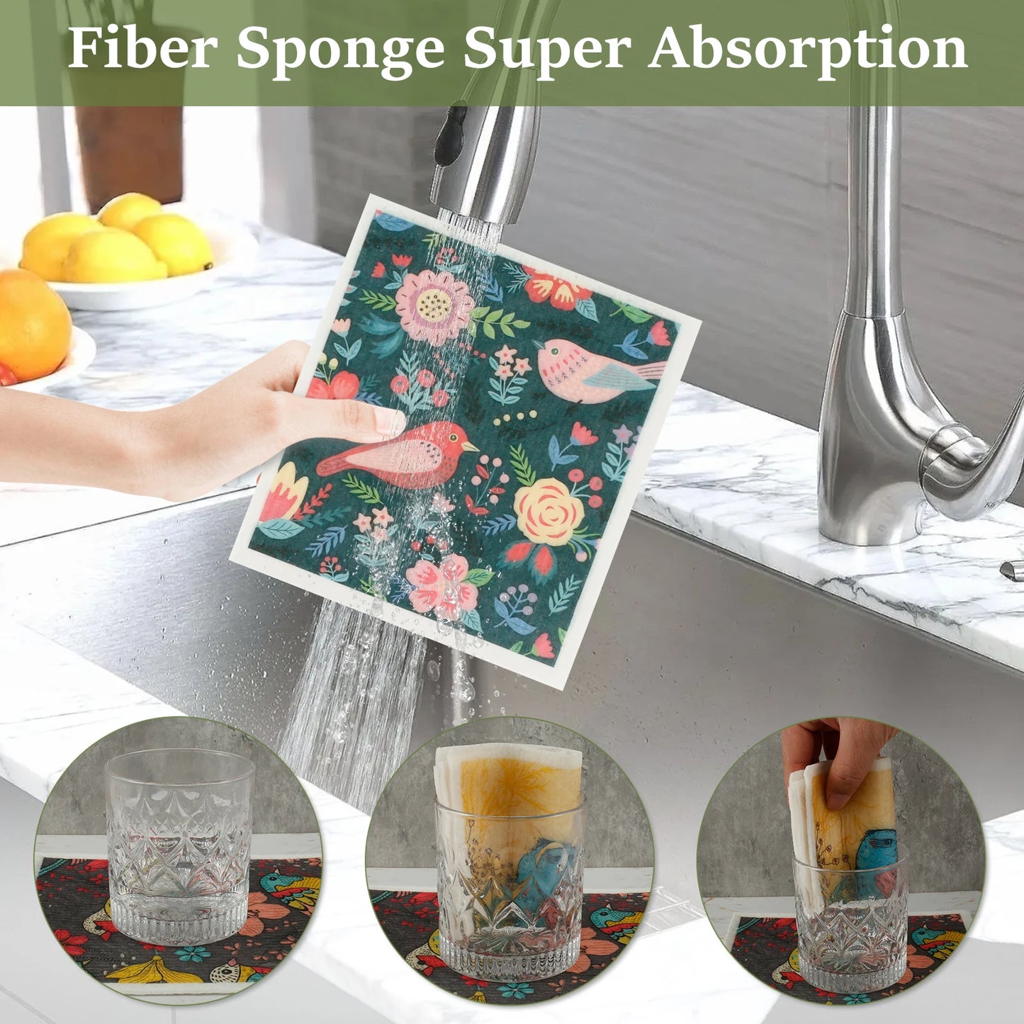 Swedish Reusable Kitchen Towels 6pc