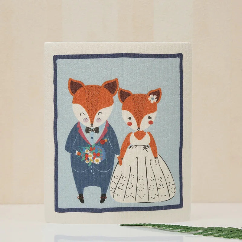 Germany Cotton Pulp Cellulose Sponge Kitchen Cloth