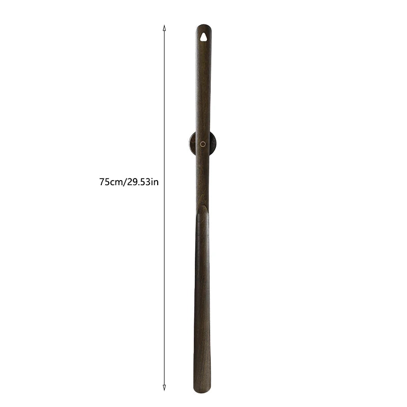 Premium Beech Wood Long Handle Shoehorn