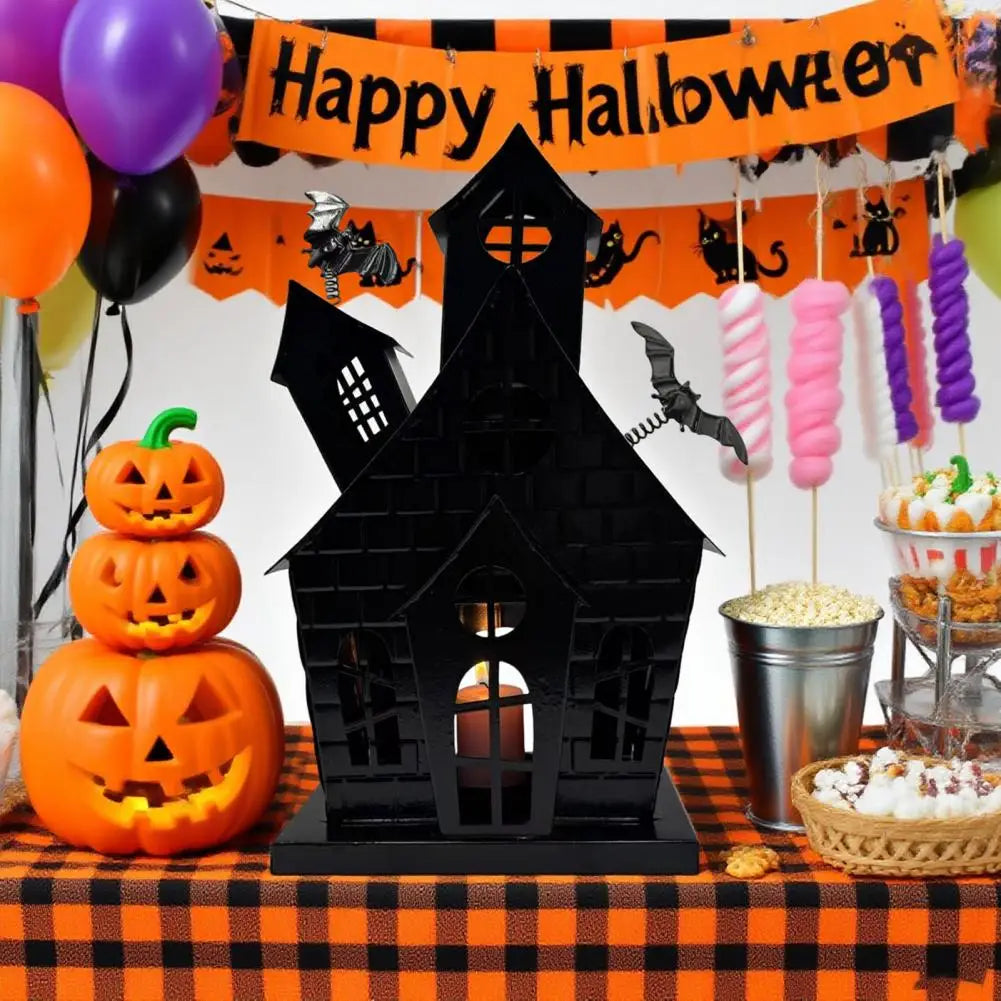 Halloween Haunted House Candle Holder