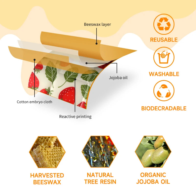 Reusable Beeswax Wraps