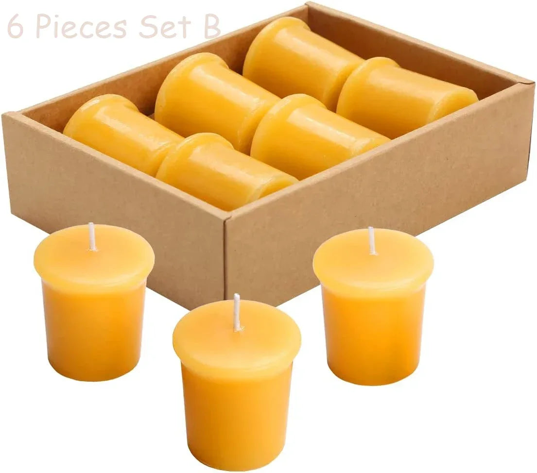 Natural Beeswax Tealight Candles – Handcrafted, Smokeless & Eco-Friendly