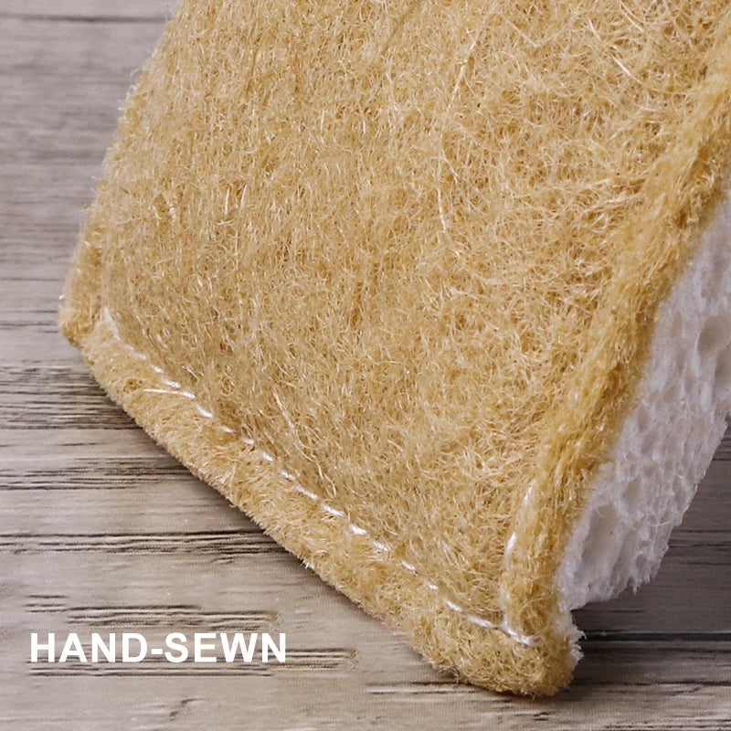 Natural Sisal & Wood Pulp Cotton Cleaning Pads  3PCS
