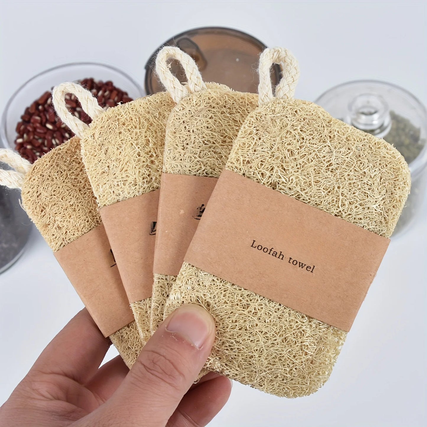 Natural Loofah Dish Sponge – Plant-Fiber Kitchen Scrubber