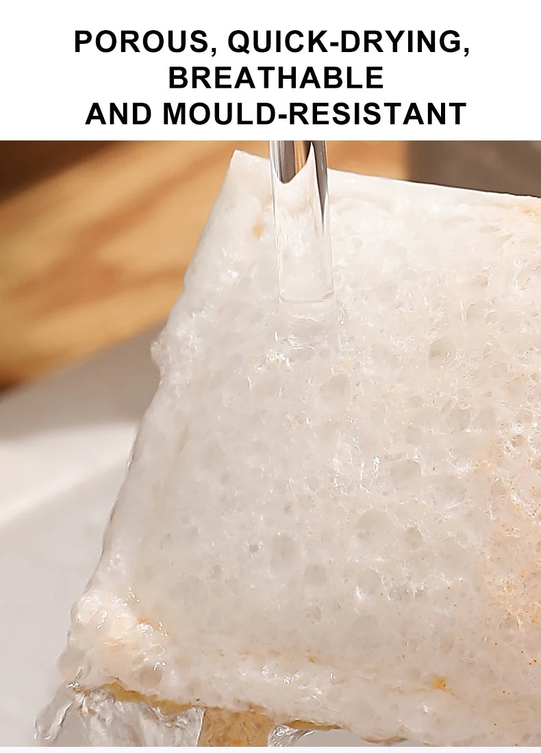 Natural Sisal & Wood Pulp Cotton Cleaning Pads  3PCS
