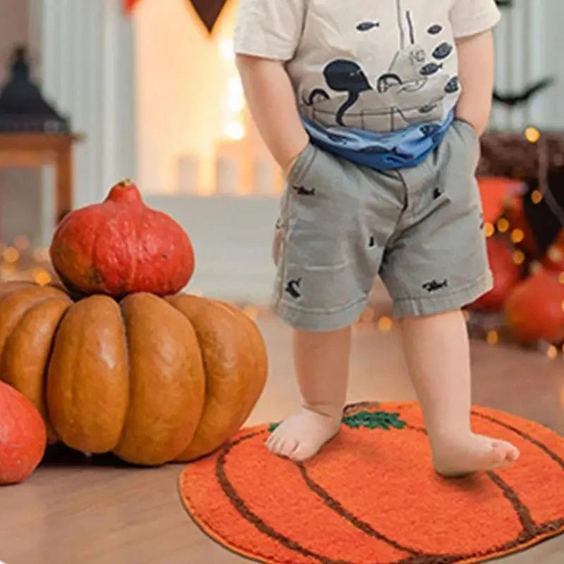 Halloween Pumpkins floor door mat