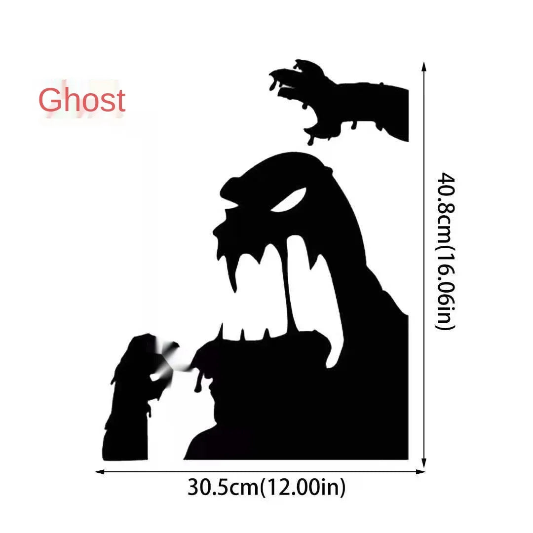 Halloween Scary Witch Door Window Decoration Sticker