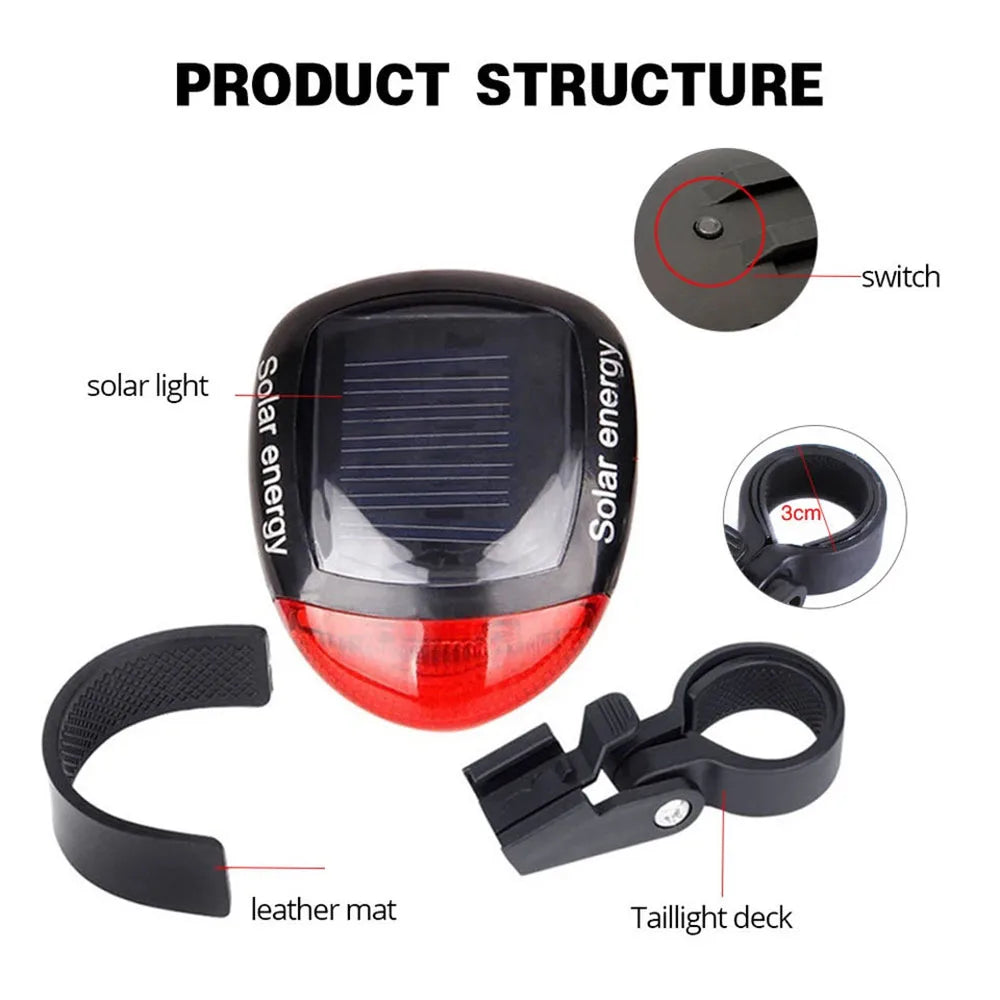 Solar Bicycle Night Riding Safety Lamp