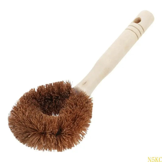 Eco-Friendly Solid Wood Long Handle Cleaning Brush