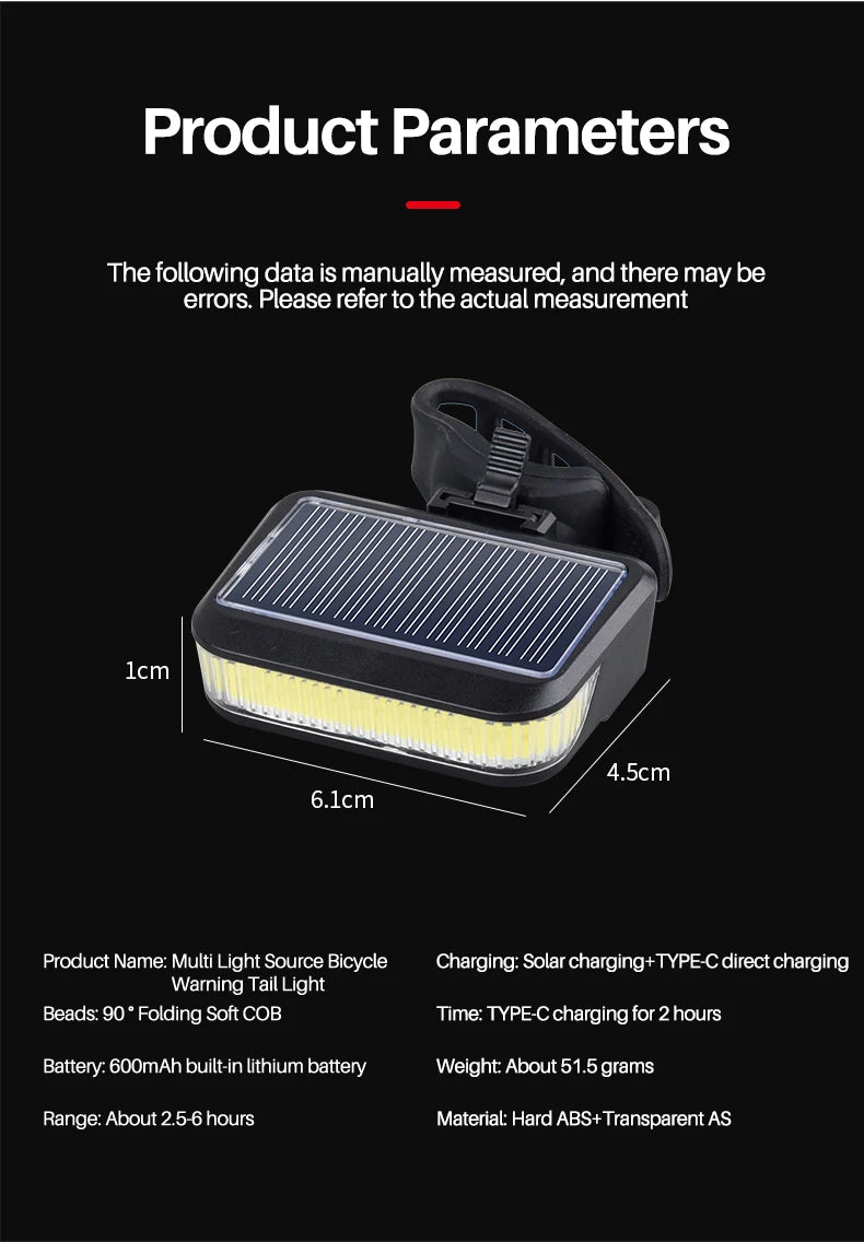 Waterproof Bicycle Taillight