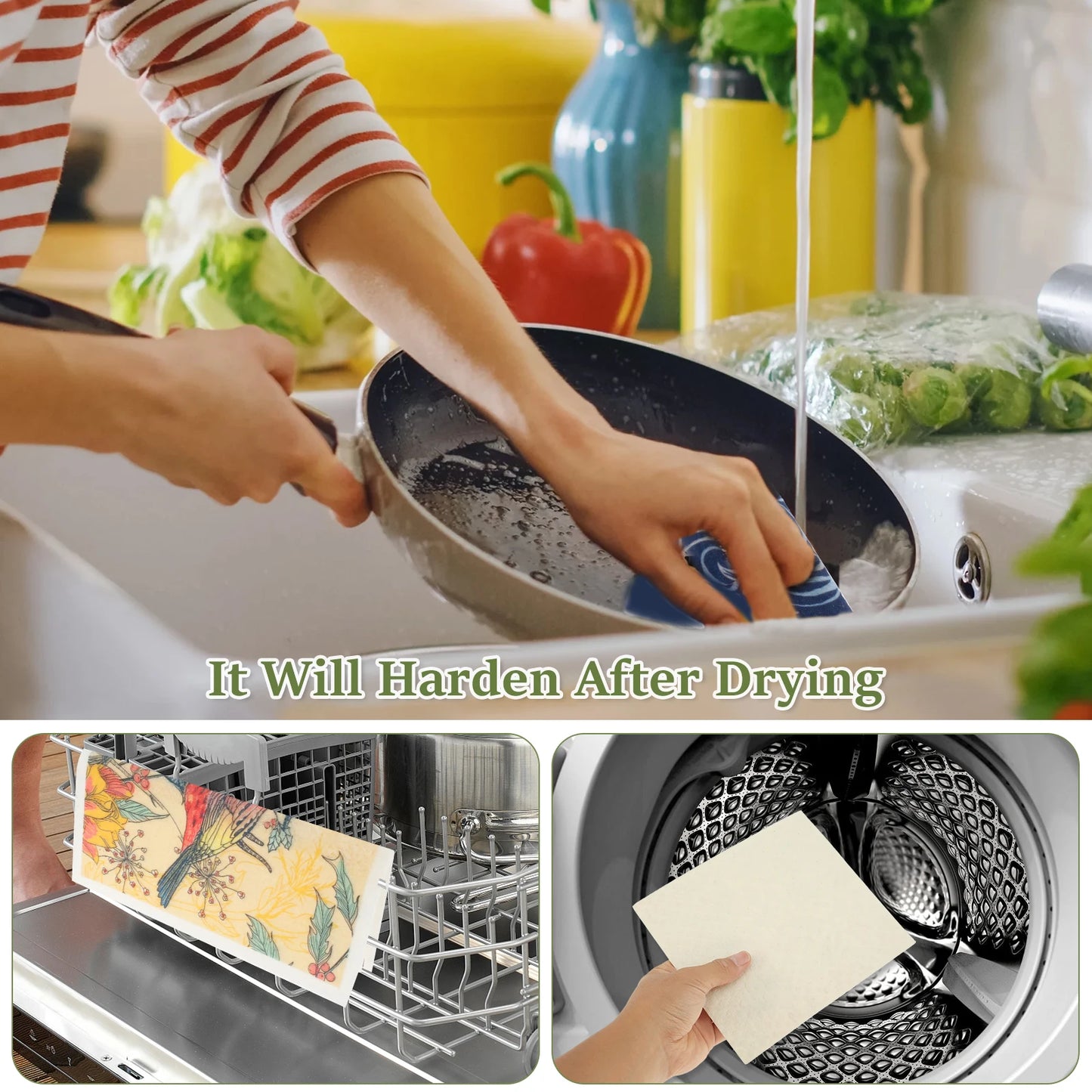 Swedish Reusable Kitchen Towels 6pc