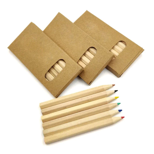 6PCS Wooden Pencil Set – Eco-Friendly Pencils for Kids Students