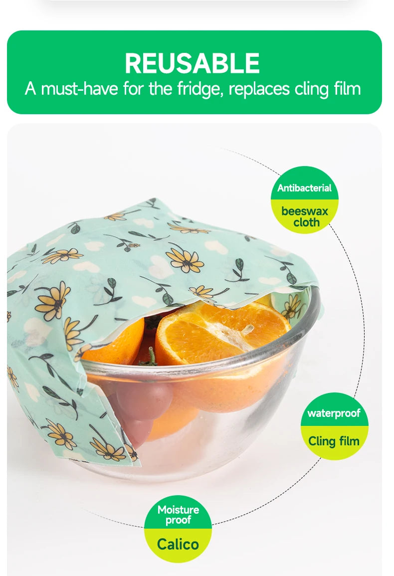 Reusable Beeswax Wraps