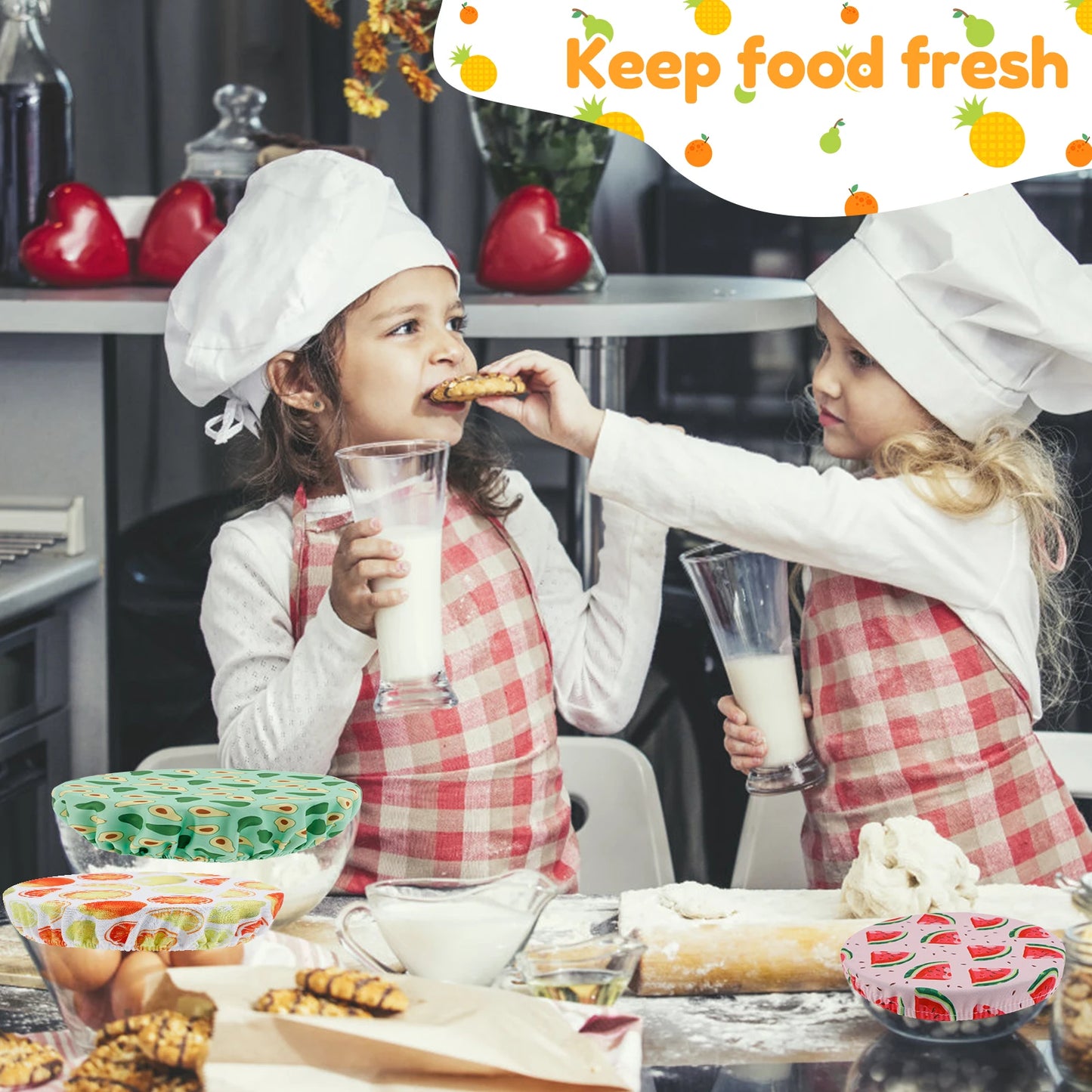 Herbruikbare katoenen komhoezen - set van 10 | Ecologische voedselopslag 