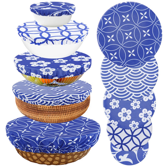 10Pcs Reusable Cotton Bowl Covers