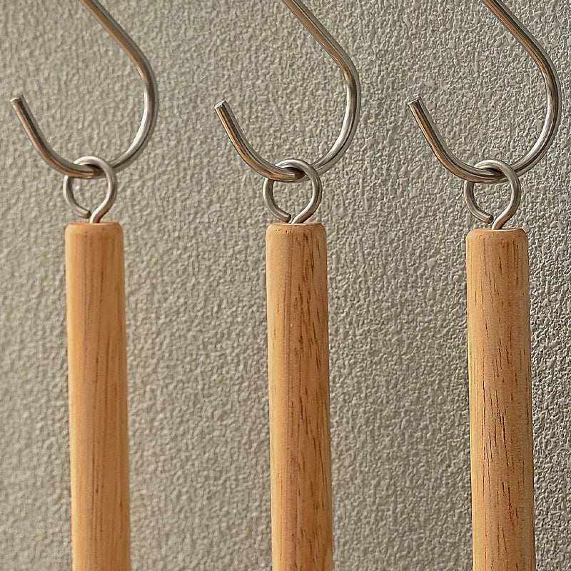 Eco-Friendly Wooden Pot &amp; Bowl Brush with Long Handle