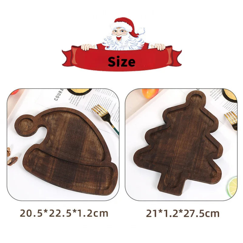 Wooden Christmas Cutlery Trays