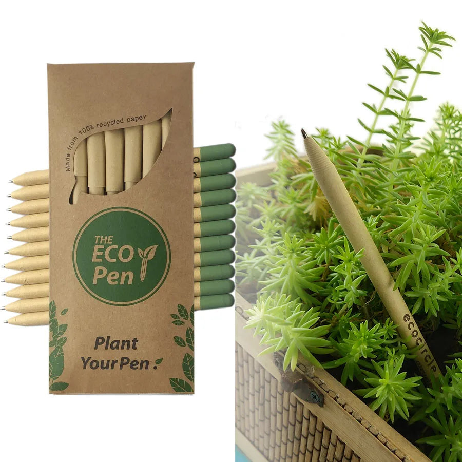 Plantable Seed Ballpoint Pens –  Eco-Friendly & Fun