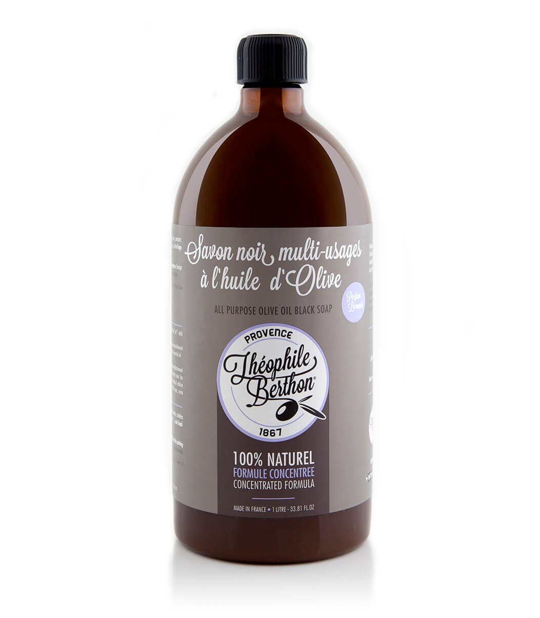 Natural Liquid Black Soap – 1L | Concentrated Multi-Purpose Cleaner Made with Olive Oil