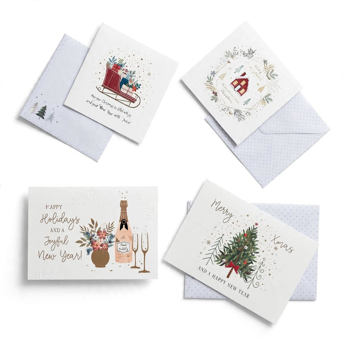 Add a Christmas Card to Your Order – Random Festive Design